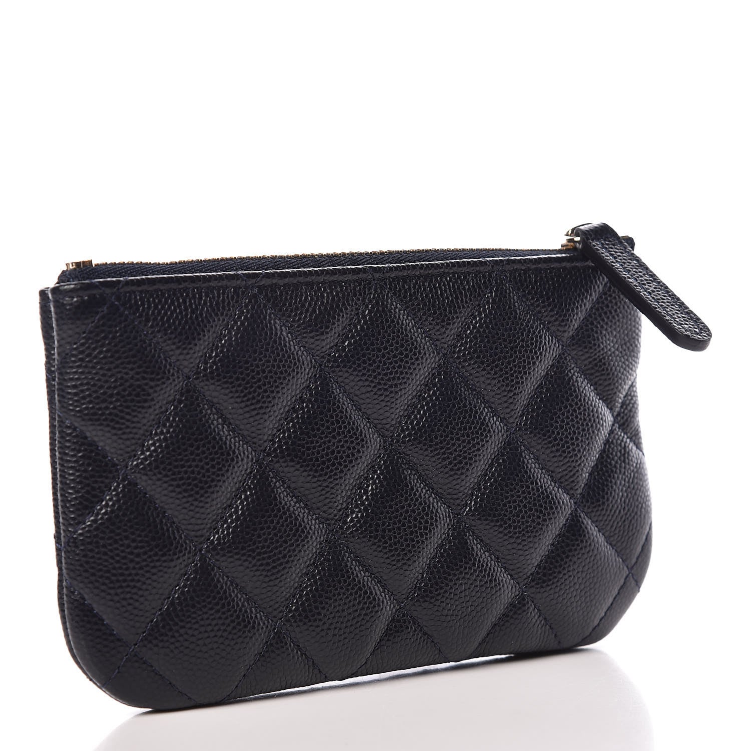 Chanel Caviar Quilted Small Cosmetic Case Navy 3 of 8