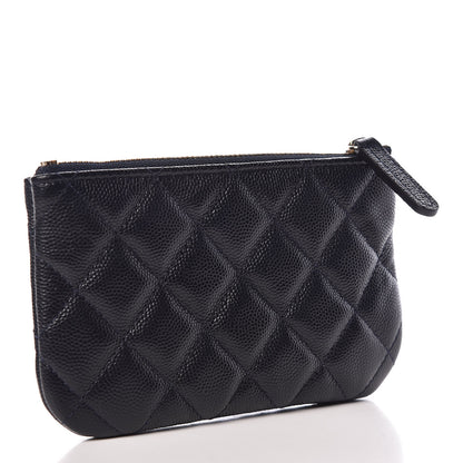 Chanel Caviar Quilted Small Cosmetic Case Navy 3 of 8