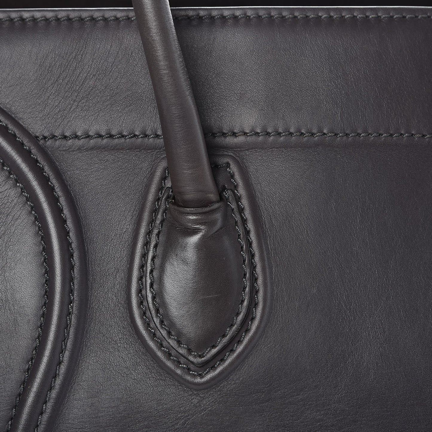 Smooth Calfskin Medium Phantom Luggage Grey