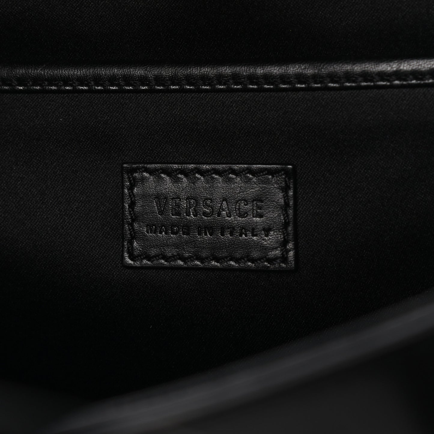 Calfskin Medusa Coin Tote Black