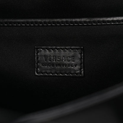 Versace Calfskin Medusa Coin Tote Black 5 of 5