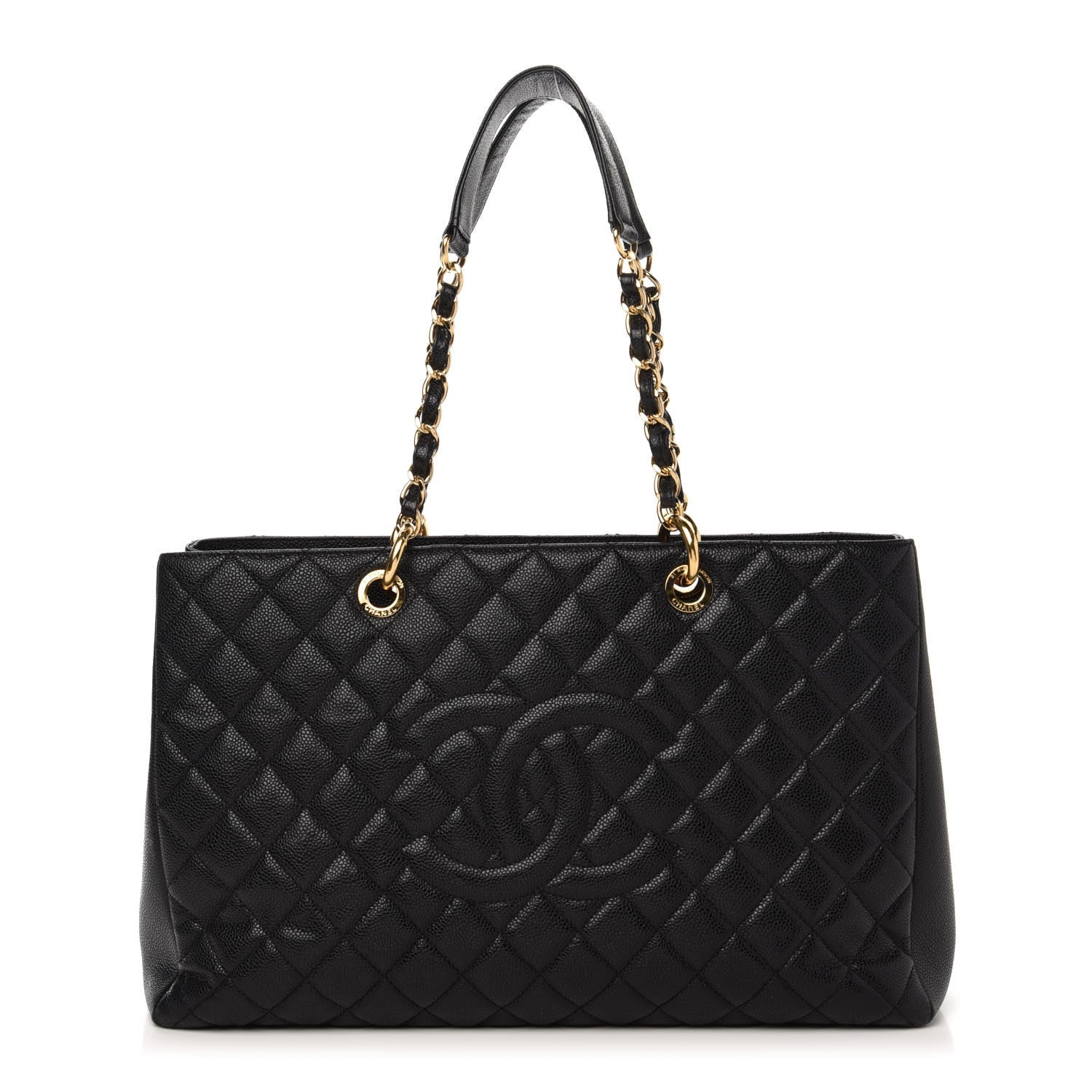 Chanel Caviar Quilted XL Grand Shopping Tote GST Black 1 of 10