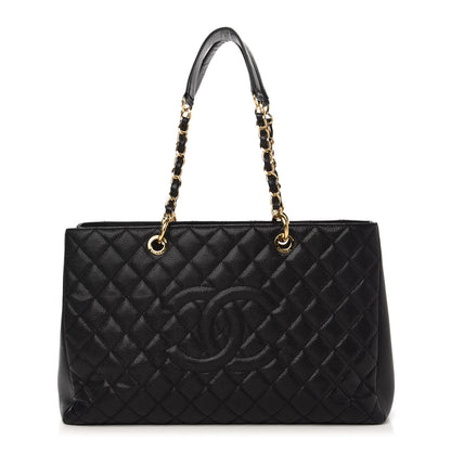 Chanel Caviar Quilted XL Grand Shopping Tote GST Black 1 of 10