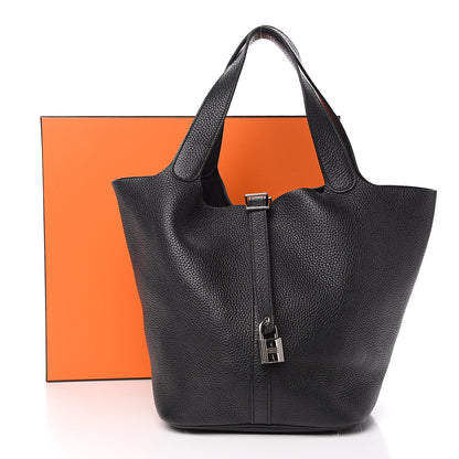 Hermes Taurillon Clemence Picotin Lock TGM Black 12 of 12