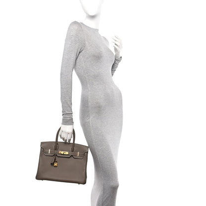 Hermes Epsom BIRKIN 30 Etoupe 2 of 11