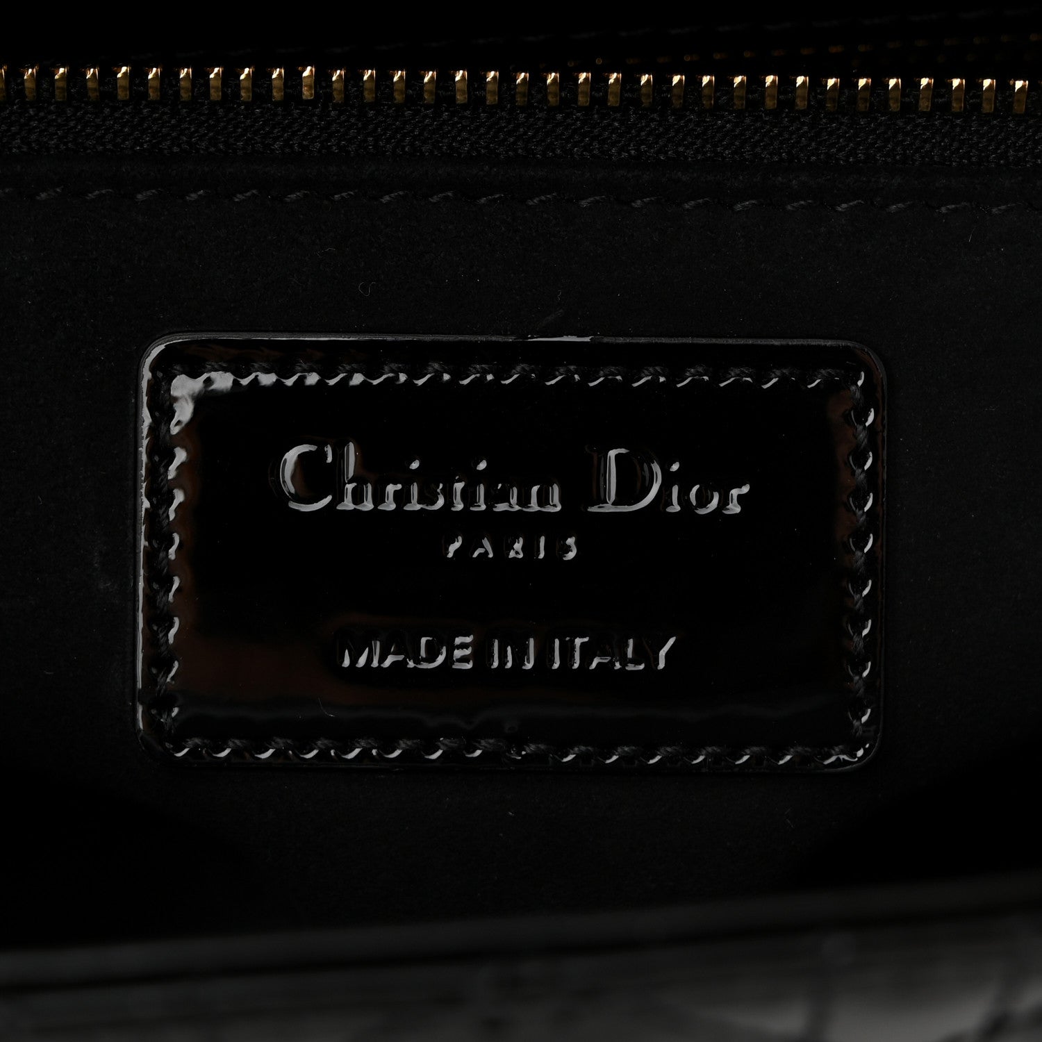 Christian Dior Patent Cannage Medium Lady Dior Black 6 of 10