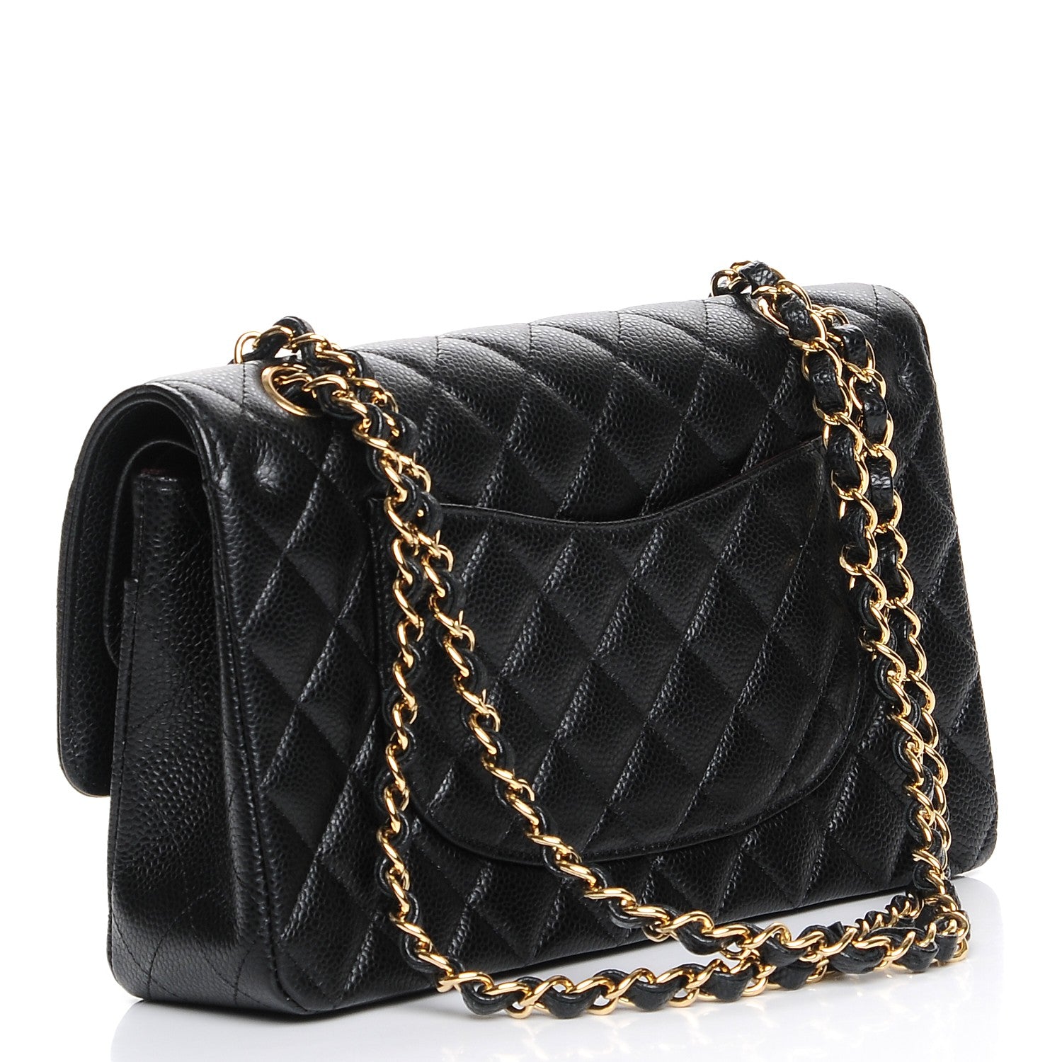 Chanel Caviar Quilted Medium Double Flap Black 3 of 8