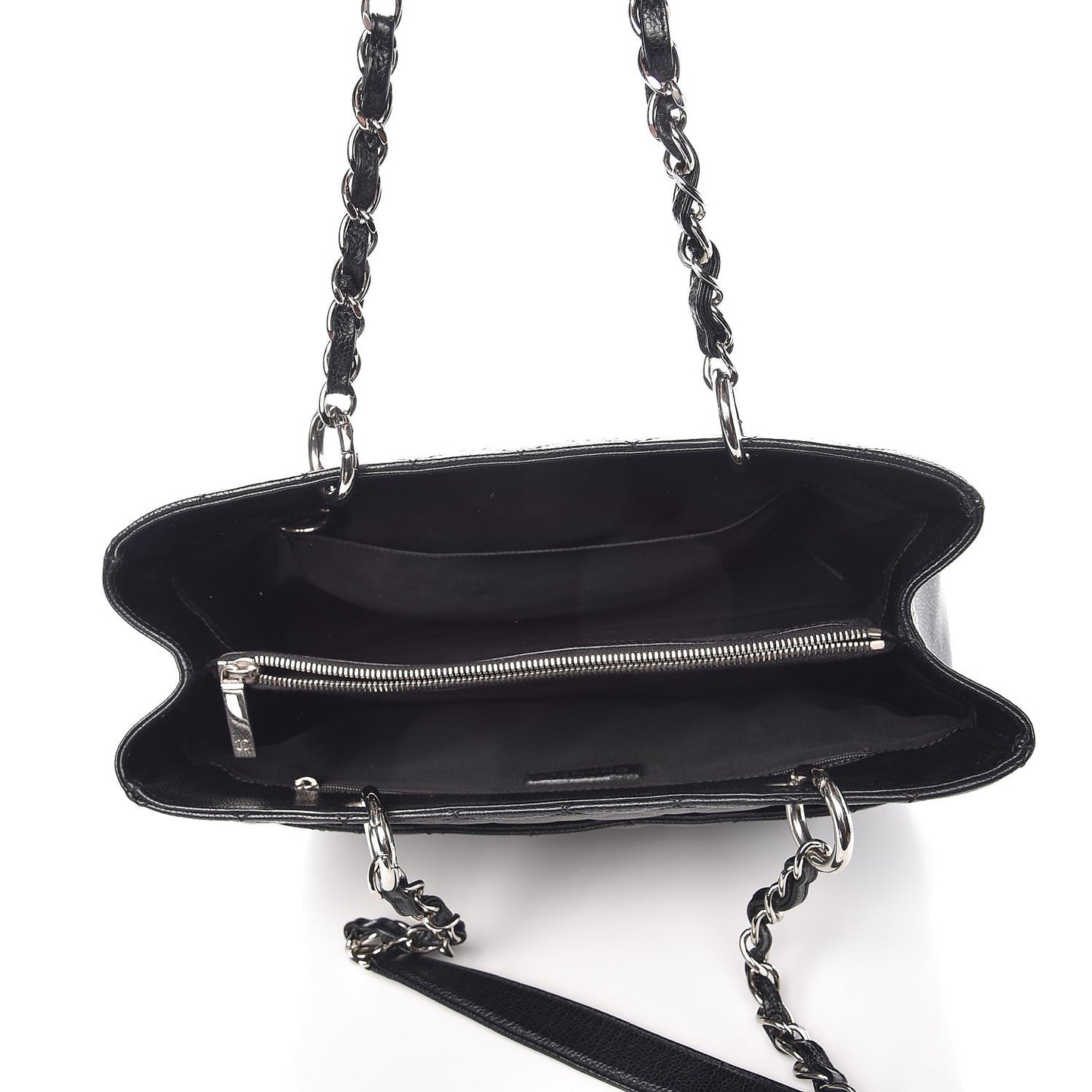 Caviar Quilted Grand Shopping Tote GST Black