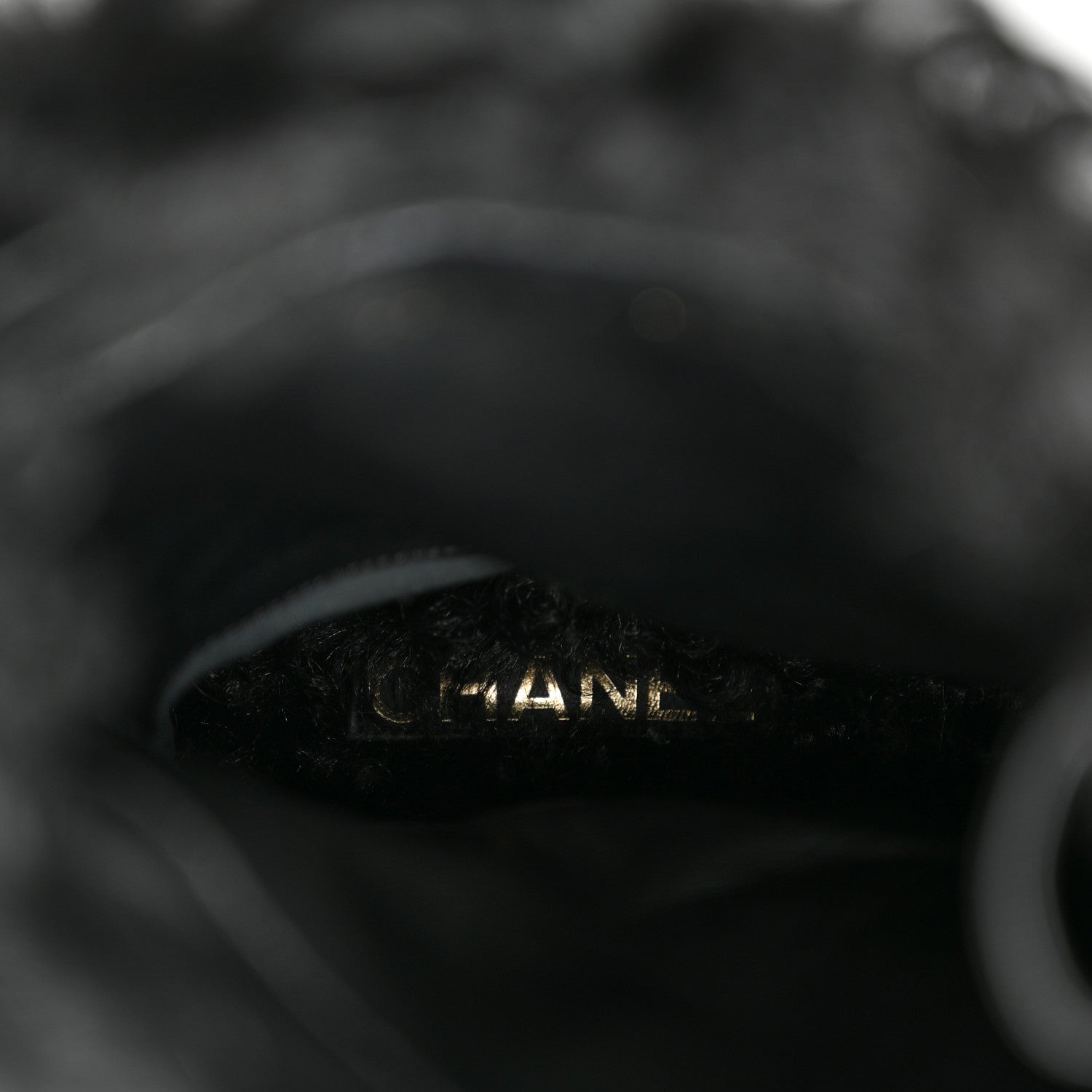 Chanel Shearling Sheepskin High Boots 36.5 Black 9 of 10