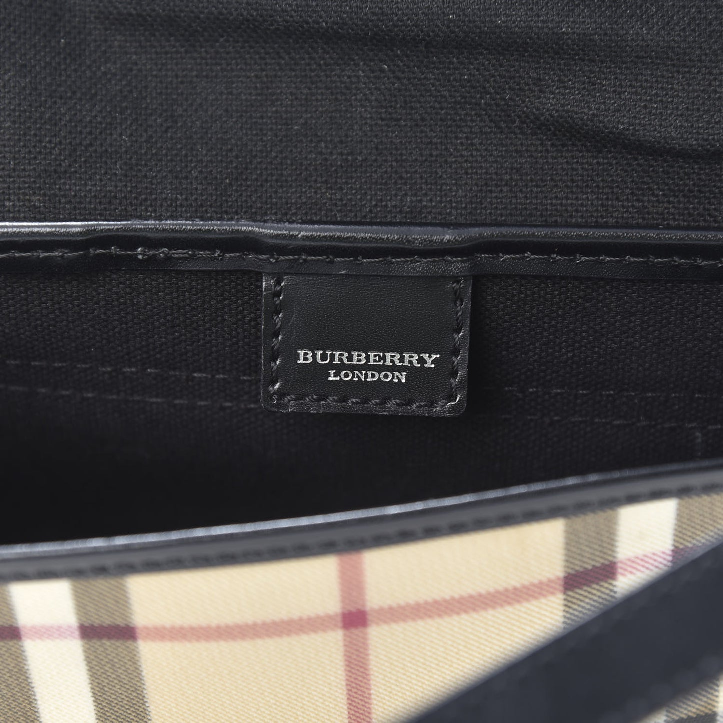 House Check Small Messenger Bag Black