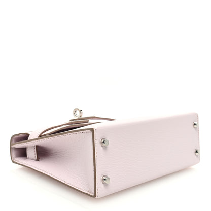 Hermes Chevre Mysore Mini Kelly Sellier 20 Mauve Pale 4 of 11