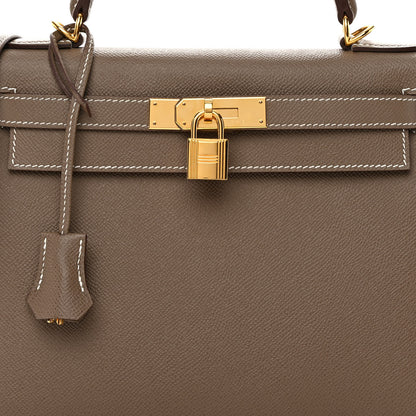Hermes Epsom Kelly Sellier 28 Etoupe 8 of 15