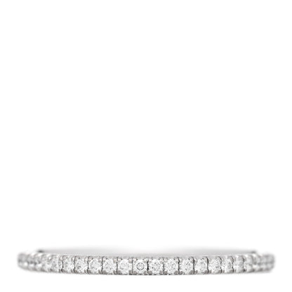 Cartier 18K White Gold Diamond 1.5mm Etincelle de Cartier Wedding Band Ring 57 8 3 of 5