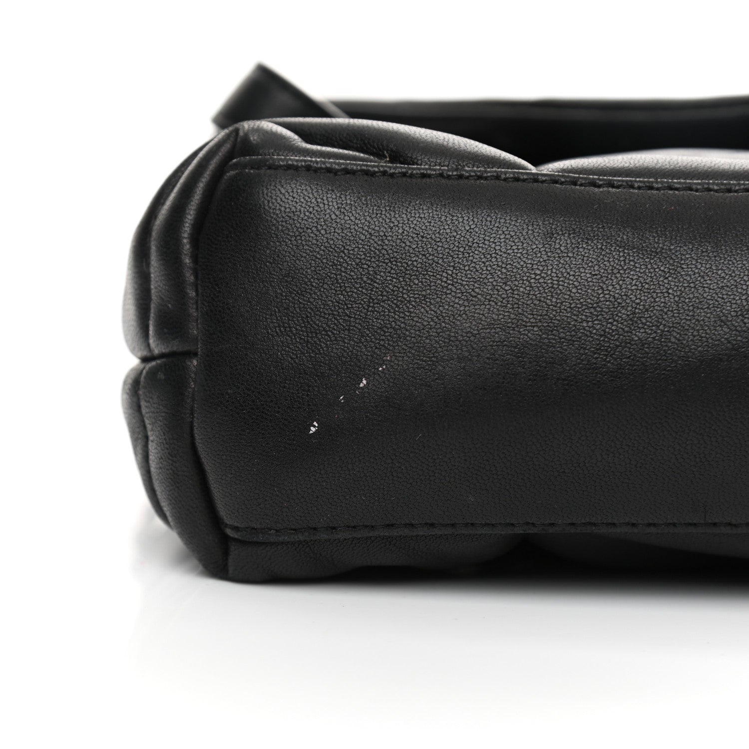 Saint Laurent Lambskin Quilted Toy Loulou Puffer Monogram Chain Satchel Black 10 of 13