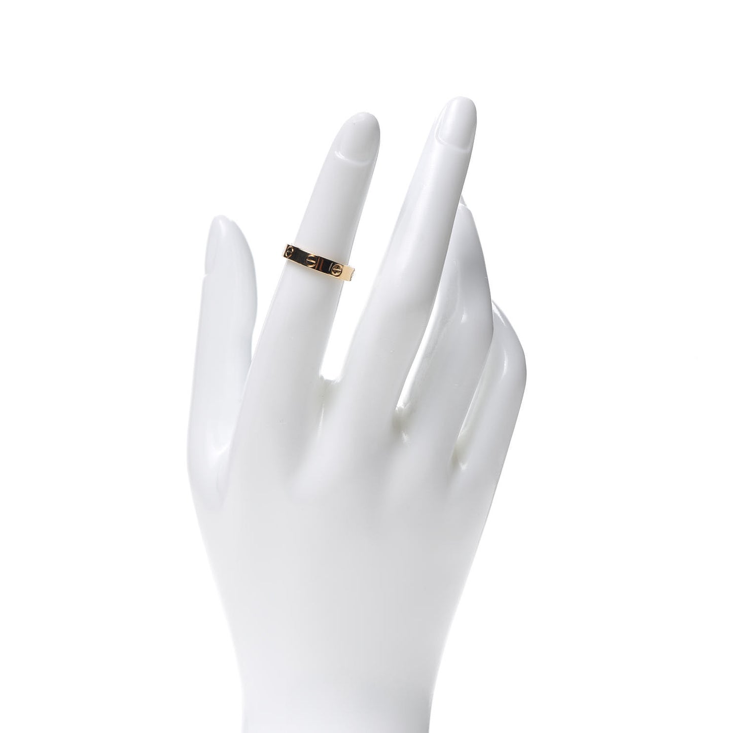 18K Yellow Gold 3.5mm LOVE Wedding Band Ring 49 4.75