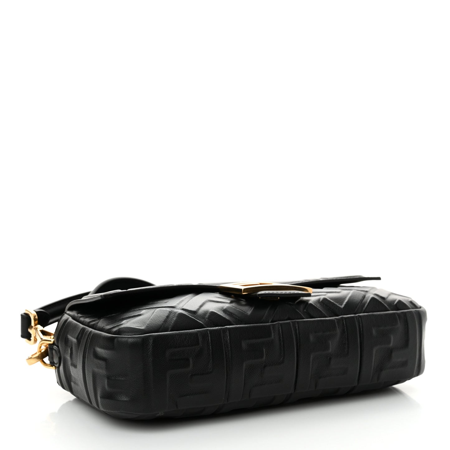 Nappa FF 1974 Embossed Baguette Black