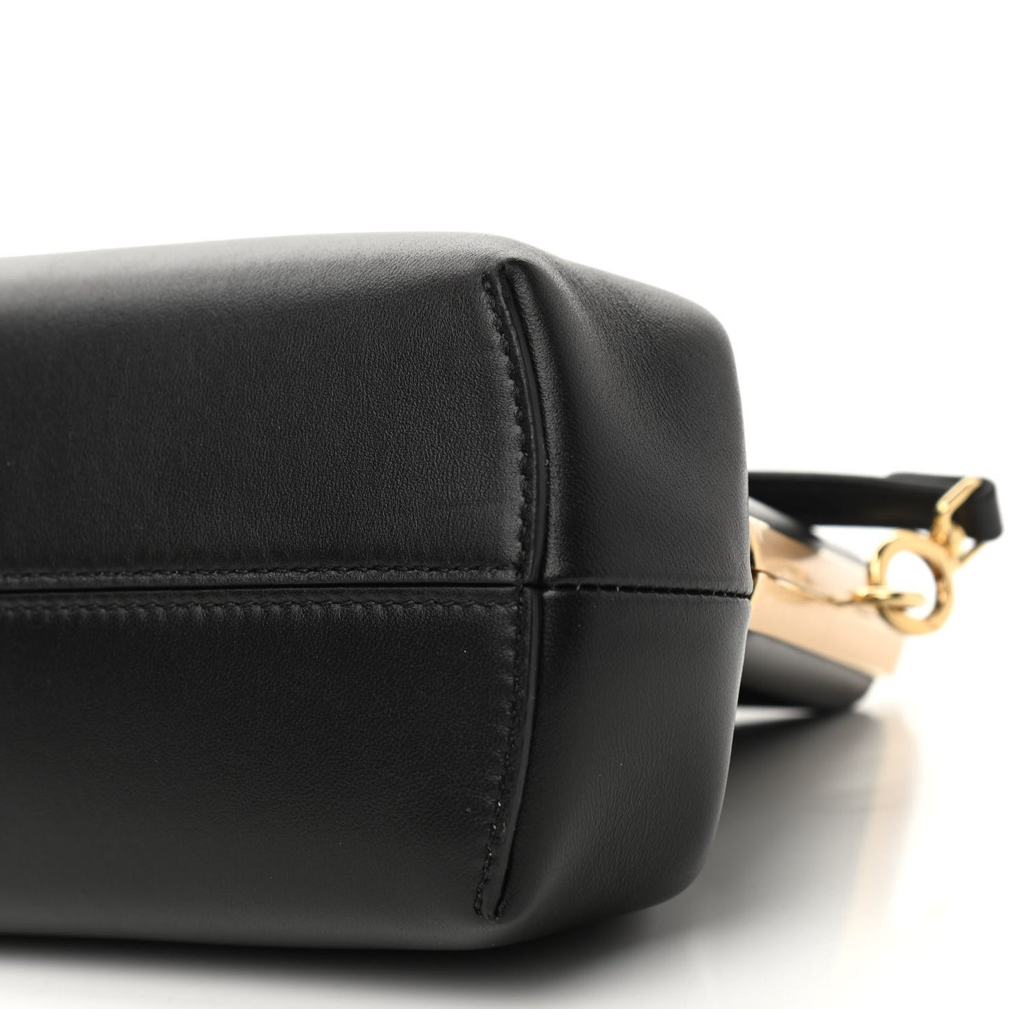 Shiny Nappa Small Fendi First Black