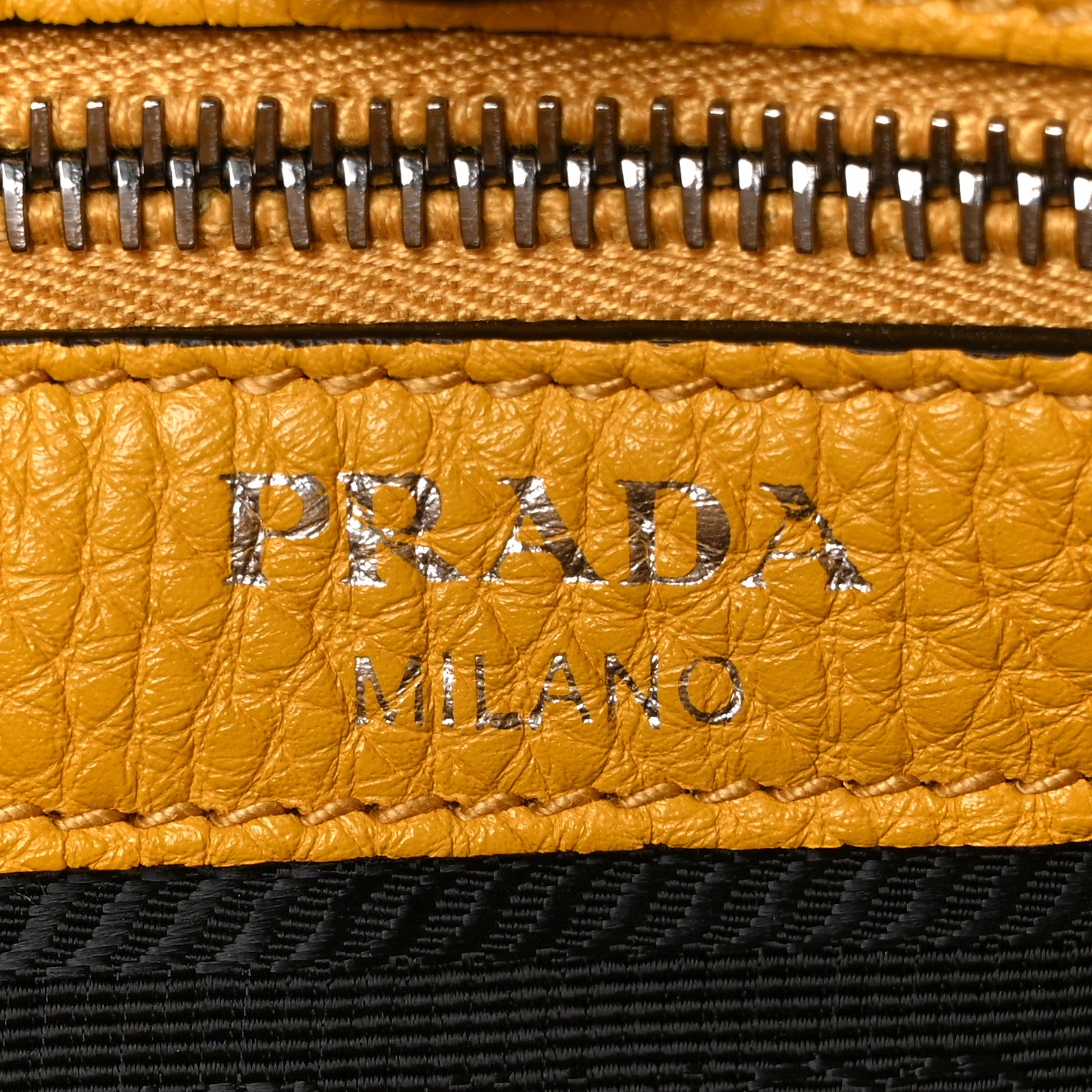 Prada Vitello Daino Bucket Bag Mimosa 5 of 7
