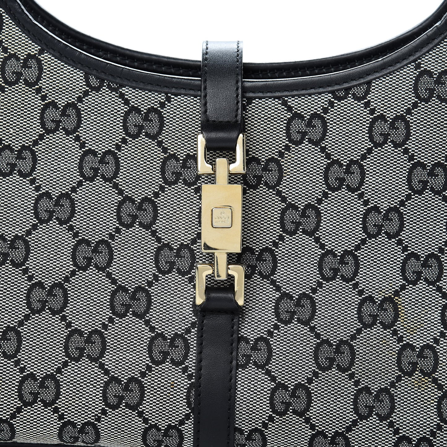 Monogram Bardot Shoulder Bag Black
