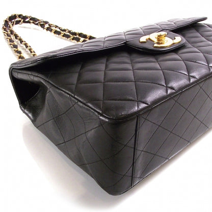 Chanel Vintage Leather Jumbo Classic Flap Black 6 of 13