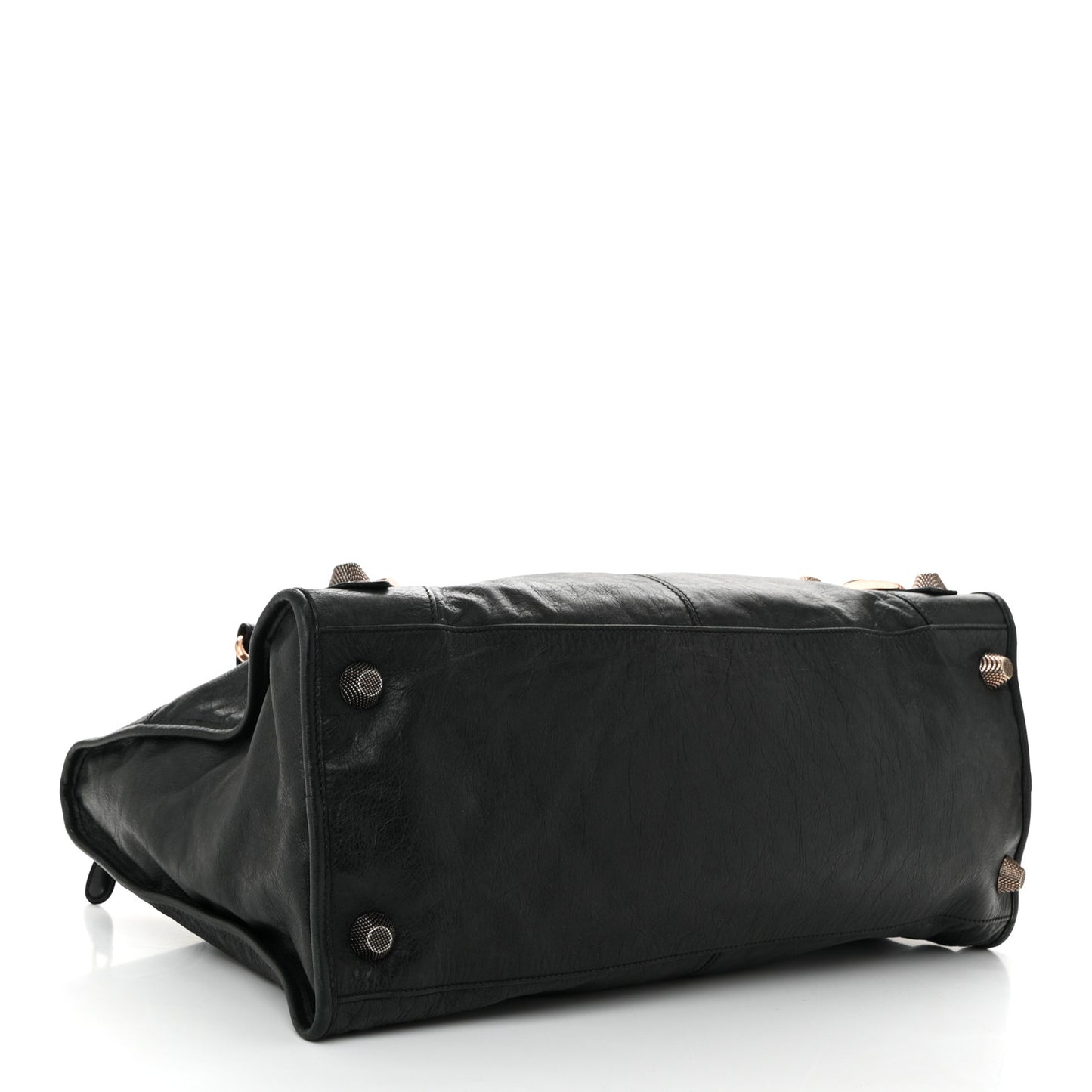 Agneau Giant 21 Rose Gold Hardware Work Black