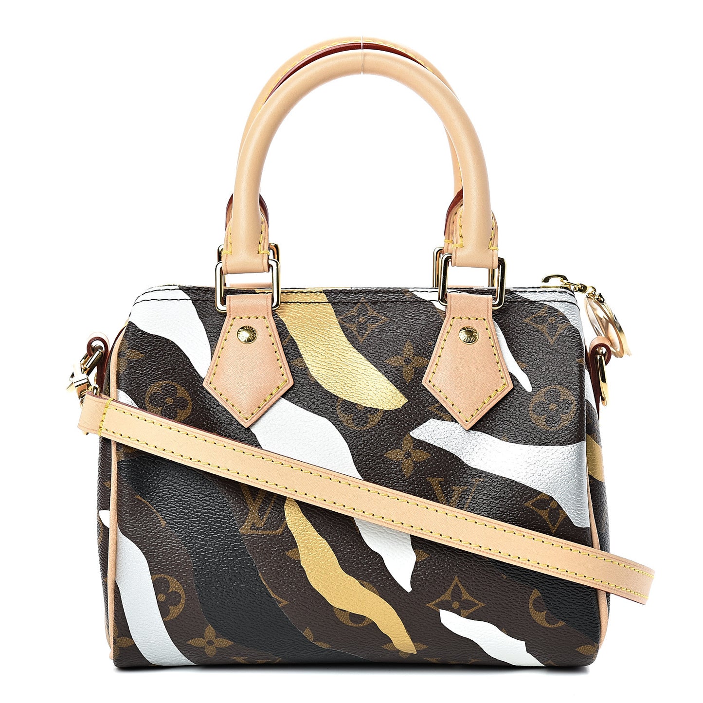 X LOL Monogram Speedy BB Gold Silver