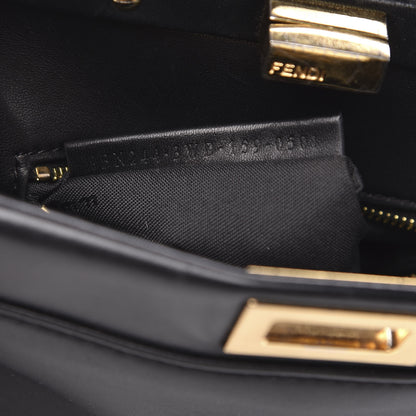 Fendi Nappa Mini Peekaboo Iconic Satchel Black 7 of 14