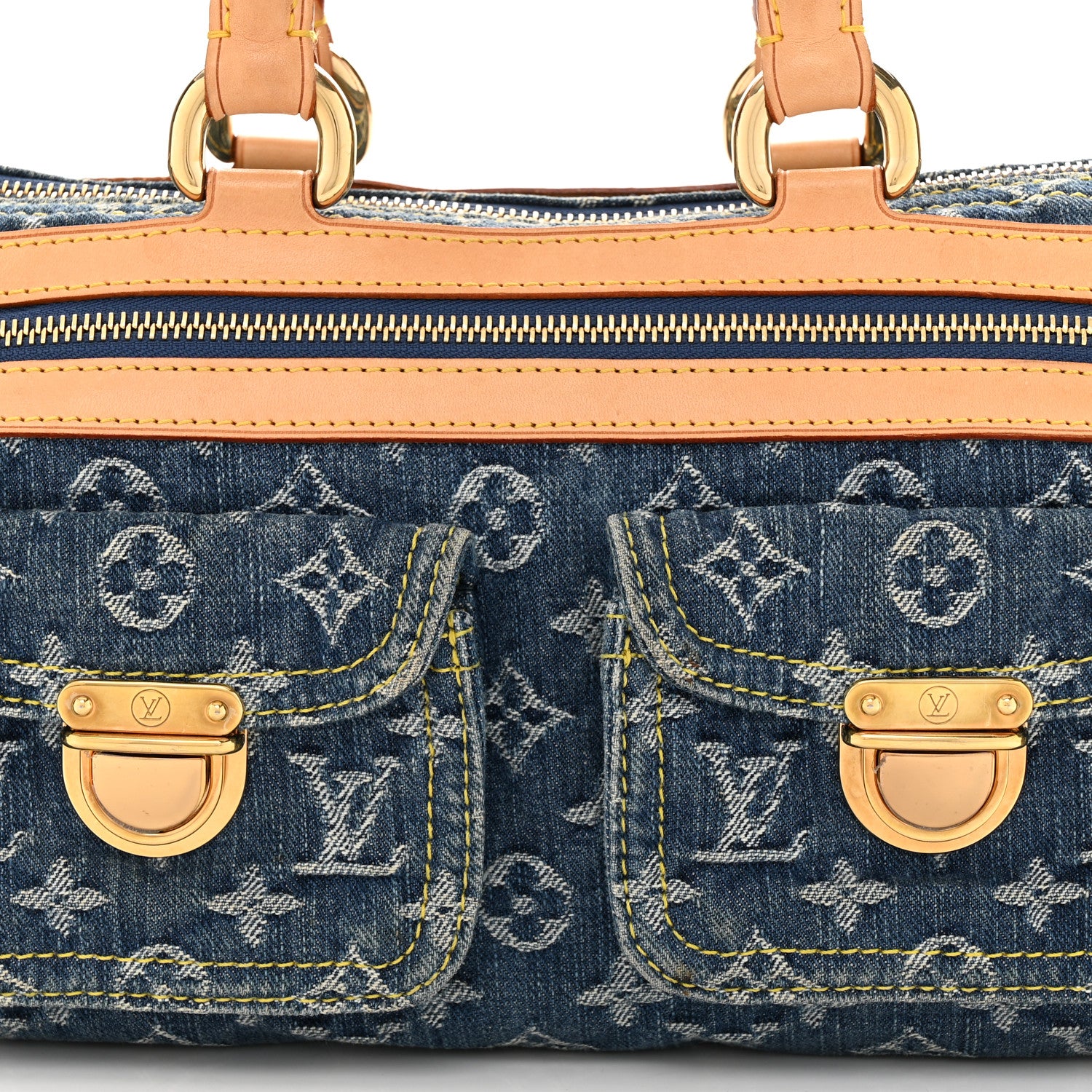 Louis Vuitton Monogram Denim Neo Speedy Blue 7 of 10