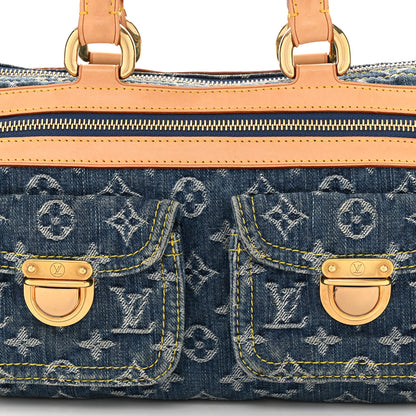 Louis Vuitton Monogram Denim Neo Speedy Blue 7 of 10