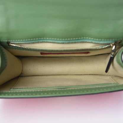 Valentino Garavani Vitello Small Glam Lock Rockstud Flap Green Deep Rose Grey Scarlet 8 of 12