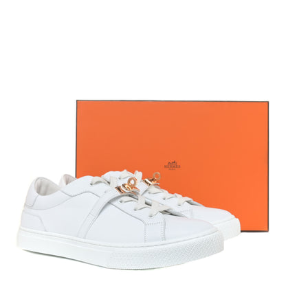 Hermes Calfskin Day Sneakers 41 White 10 of 10