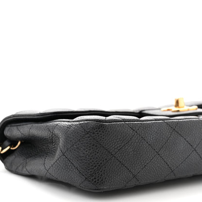 Chanel Caviar Quilted East West Flap Navy 9 of 12