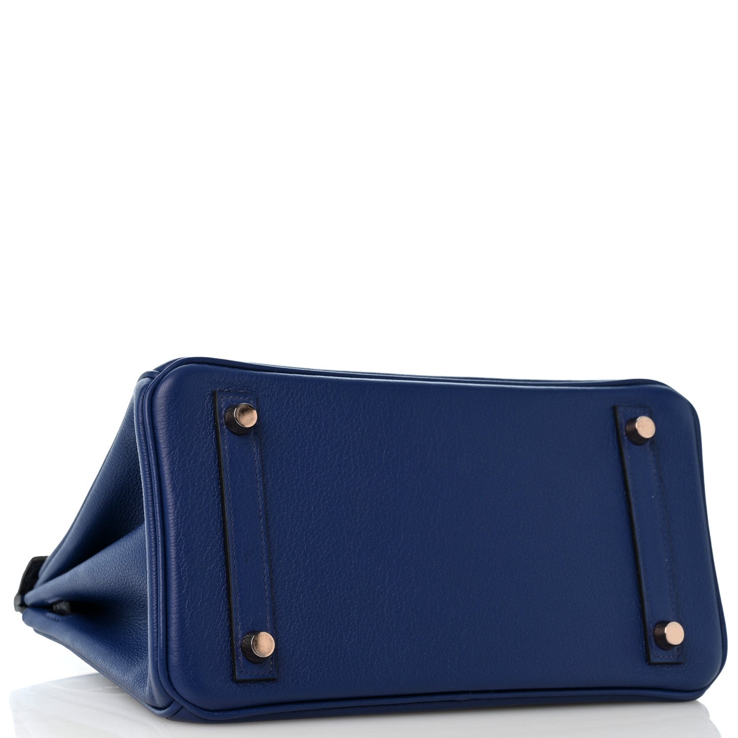 Hermes Taurillon Novillo Matte Alligator Birkin Touch 25 Bleu Saphir Marine 3 of 12