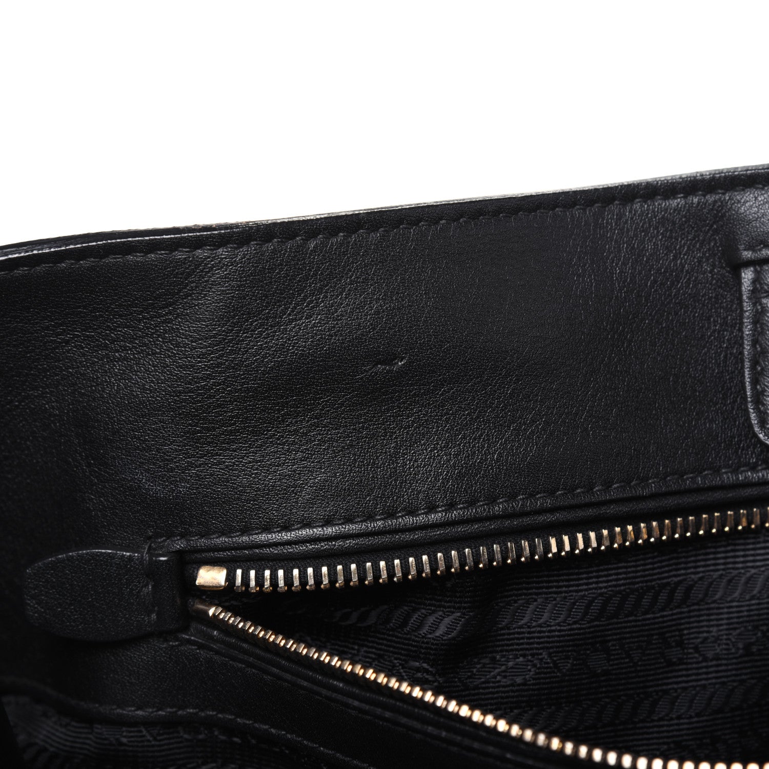 Prada Soft Calf Tote Black 10 of 25