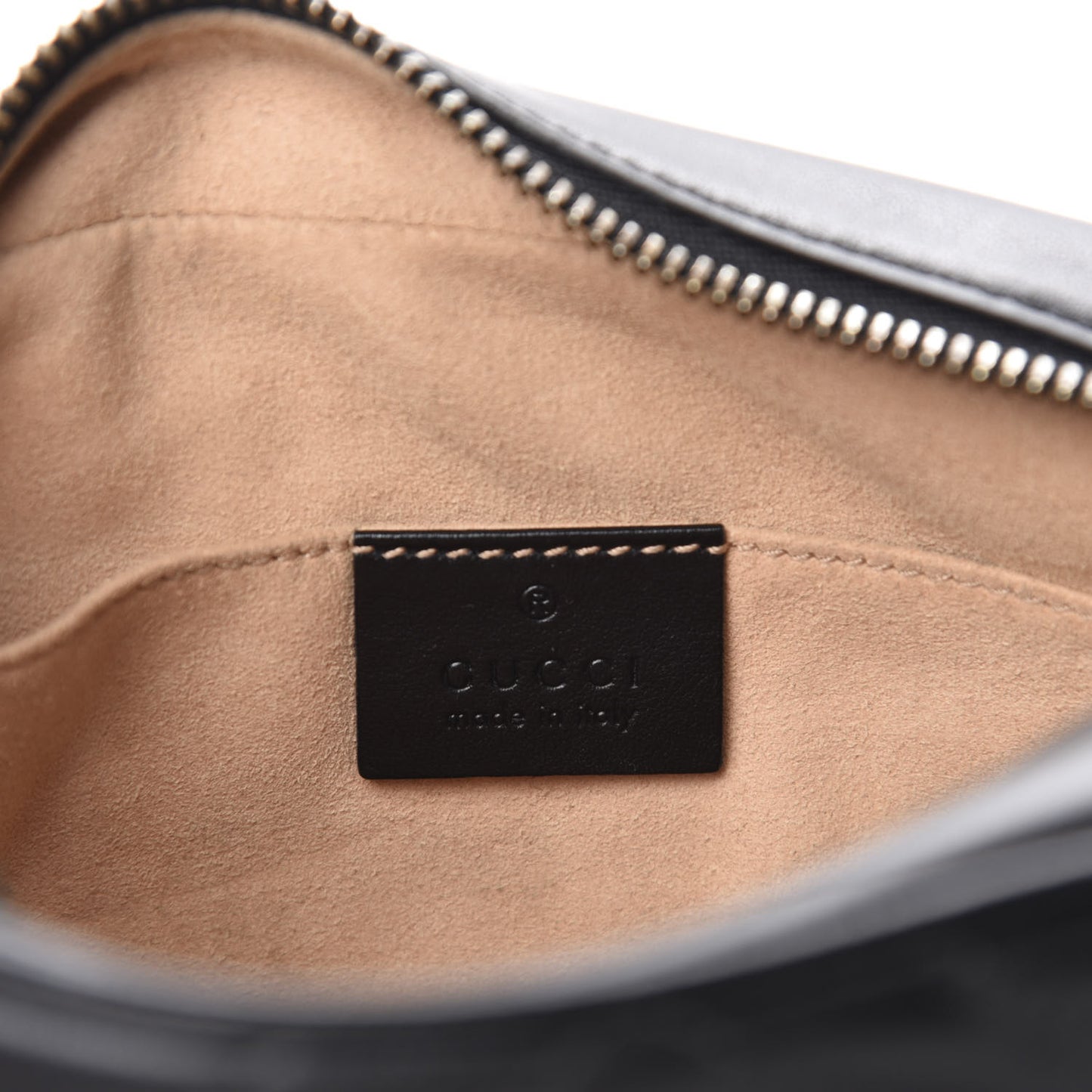 Calfskin Matelasse Mini GG Marmont Chain Shoulder Bag Black
