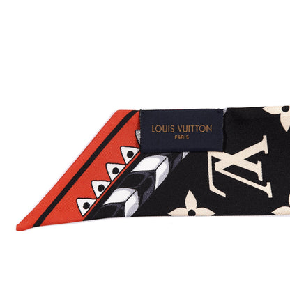 Louis Vuitton Silk Monogram LV Crafty Bi Color BB Bandeau Black Cream 3 of 3