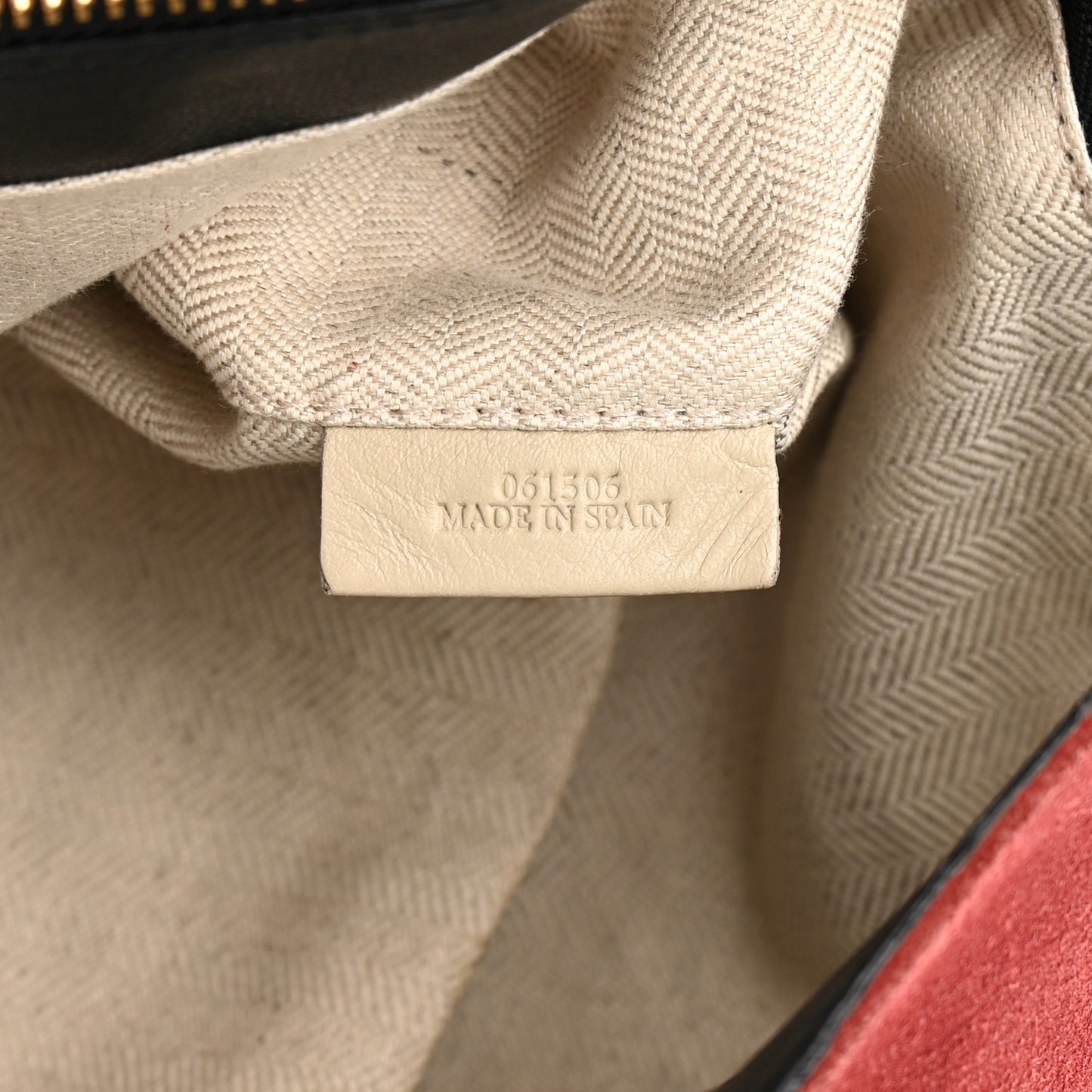 Suede Medium Puzzle Bag Red