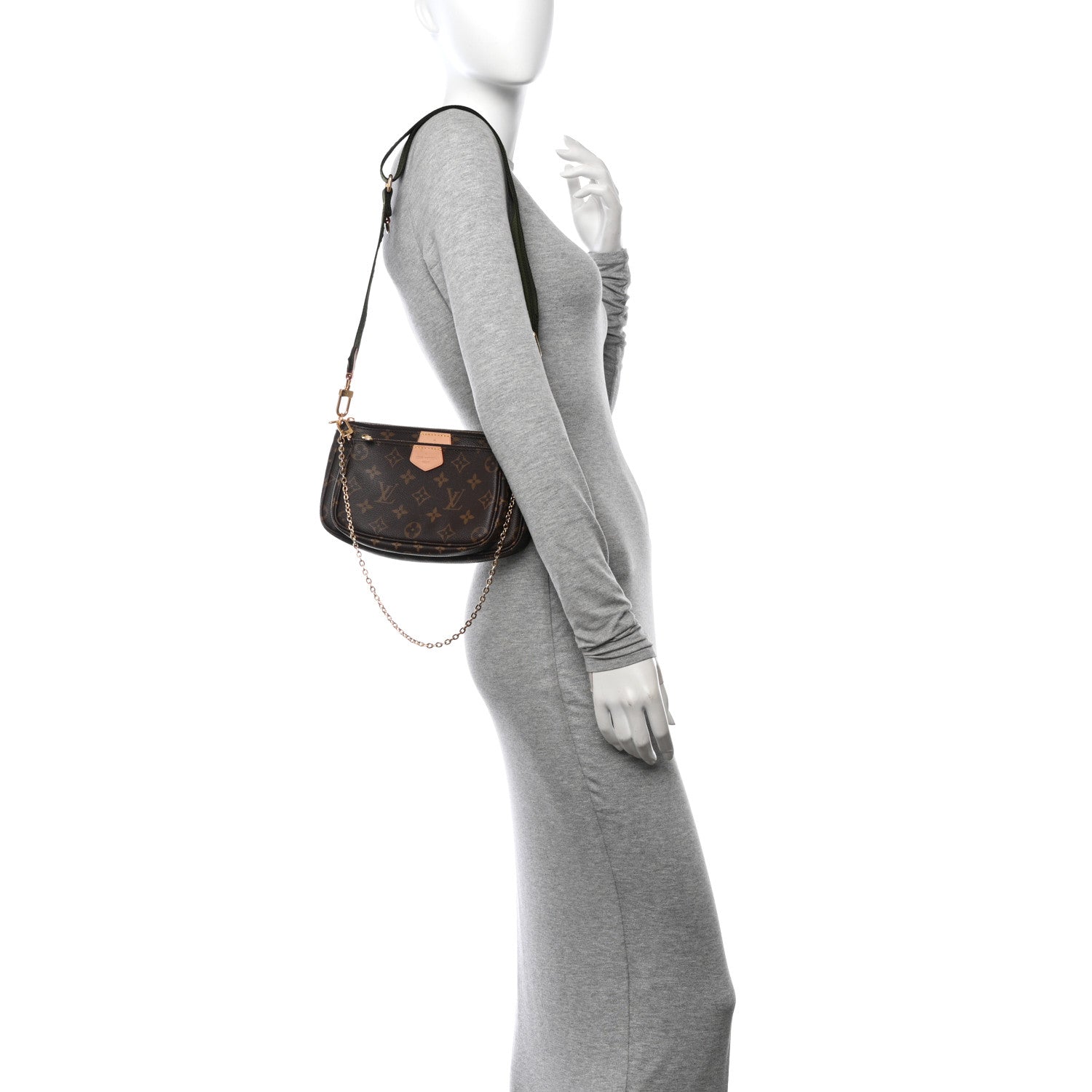 Louis Vuitton Monogram Multi Pochette Accessories Kaki 2 of 11