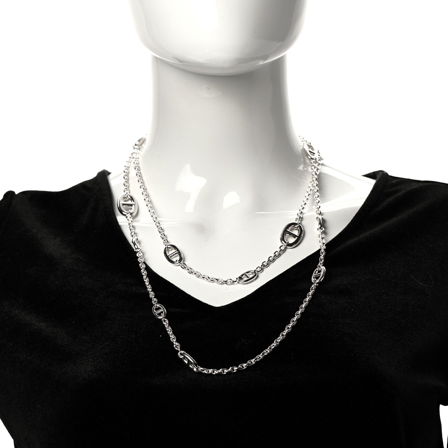 Hermes Sterling Silver Farandole Necklace 120 2 of 5
