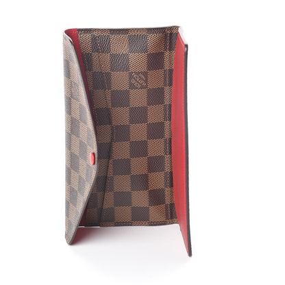 Louis Vuitton Damier Ebene Josephine Wallet Red 5 of 6