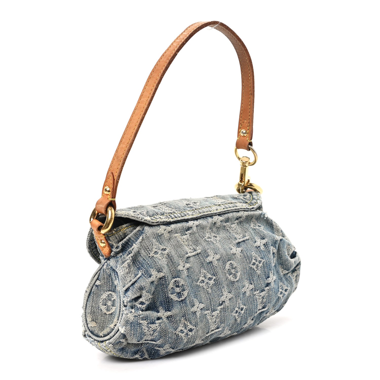 Louis Vuitton Monogram Denim Mini Pleaty Blue 3 of 11