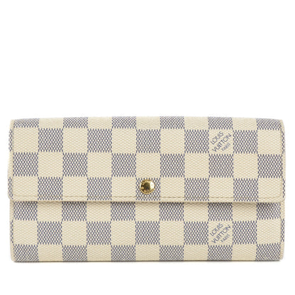 Louis Vuitton Damier Azur Sarah Wallet 1 of 7