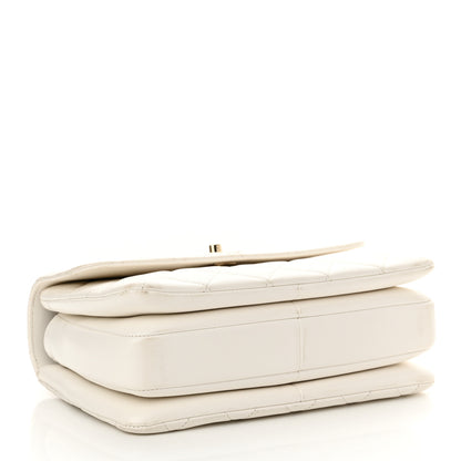 Chanel Lambskin Quilted Small Trendy CC Dual Handle Flap Bag White 4 of 13