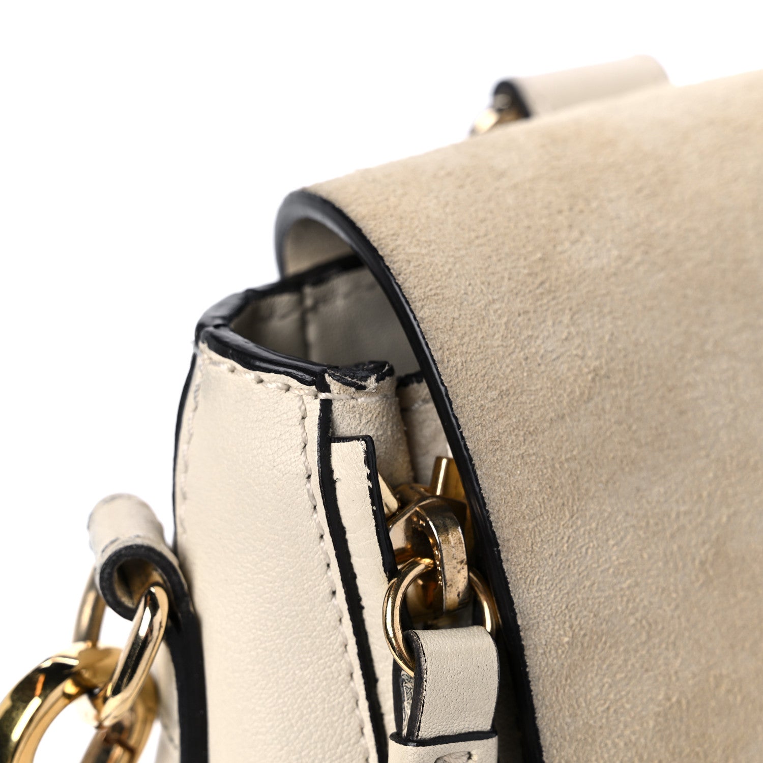 Chloe Suede Calfskin Mini Faye Backpack Off White 17 of 18