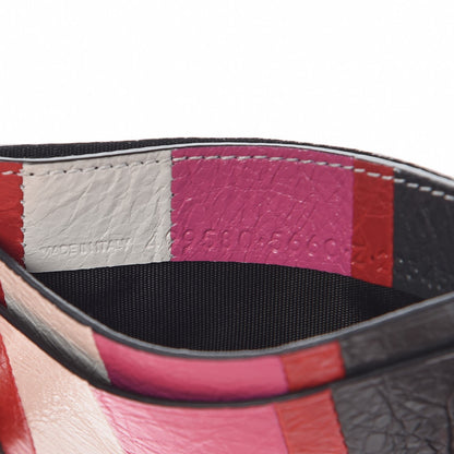 Balenciaga Agneau Arena Multicolore Multi Card Case Rose Gris White Black Rouge 7 of 7