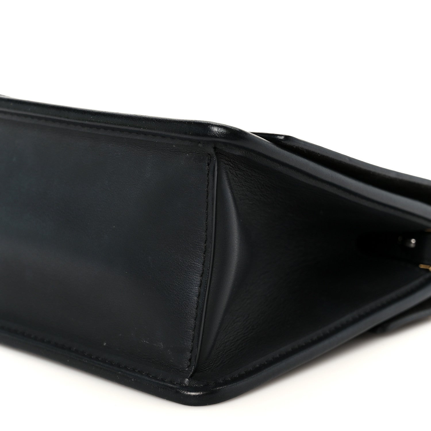 Fendi Vitello Century Velvet F is Fendi FF Small Kan I Shoulder Bag Black Tobacco 11 of 11