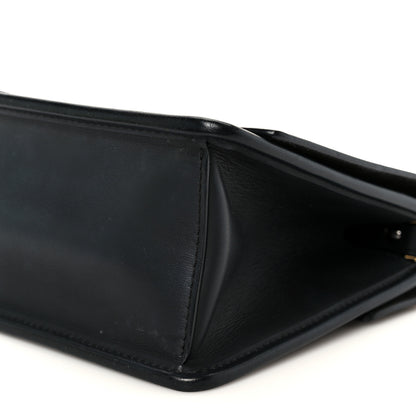 Fendi Vitello Century Velvet F is Fendi FF Small Kan I Shoulder Bag Black Tobacco 11 of 11