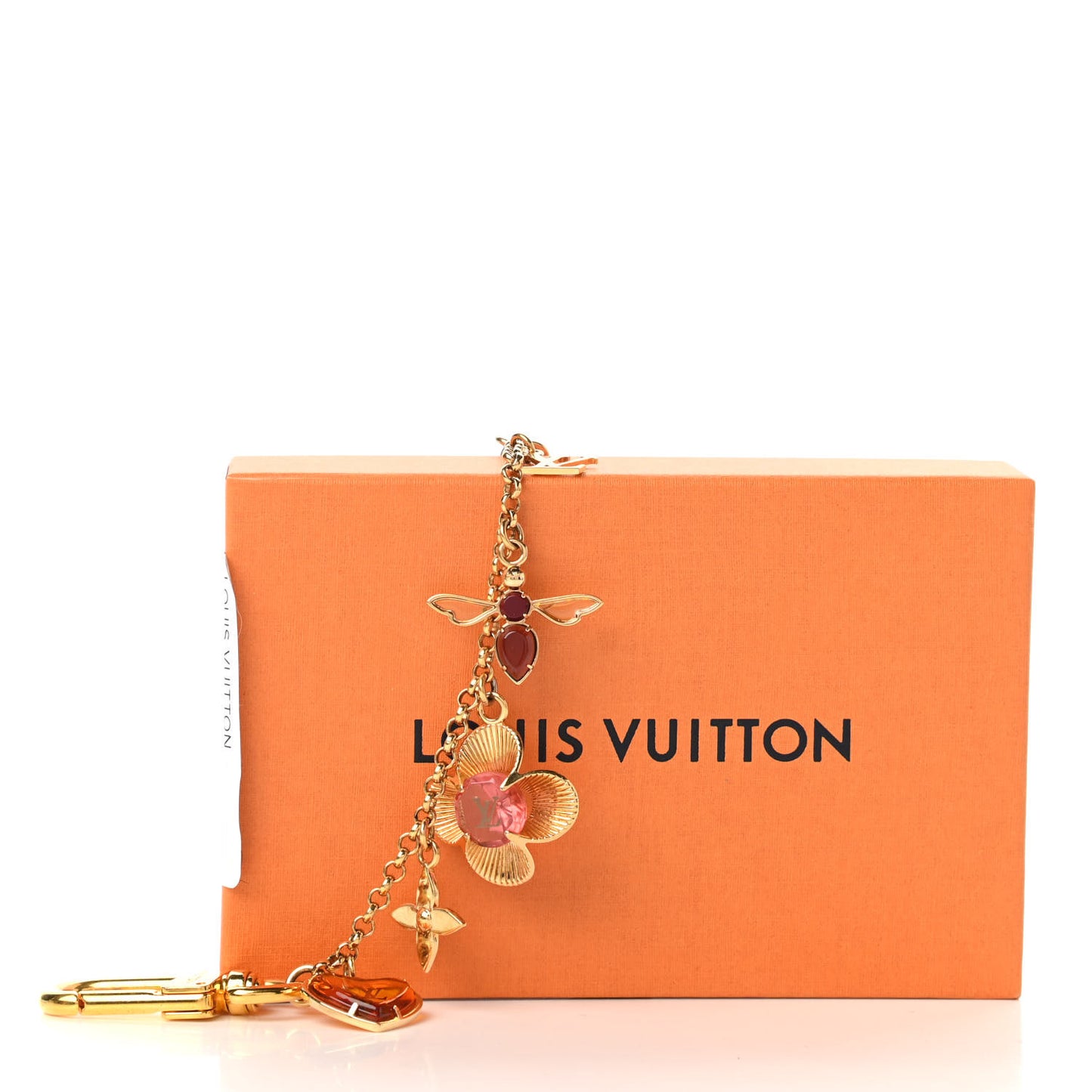 Bee Flower Chain Key Charm