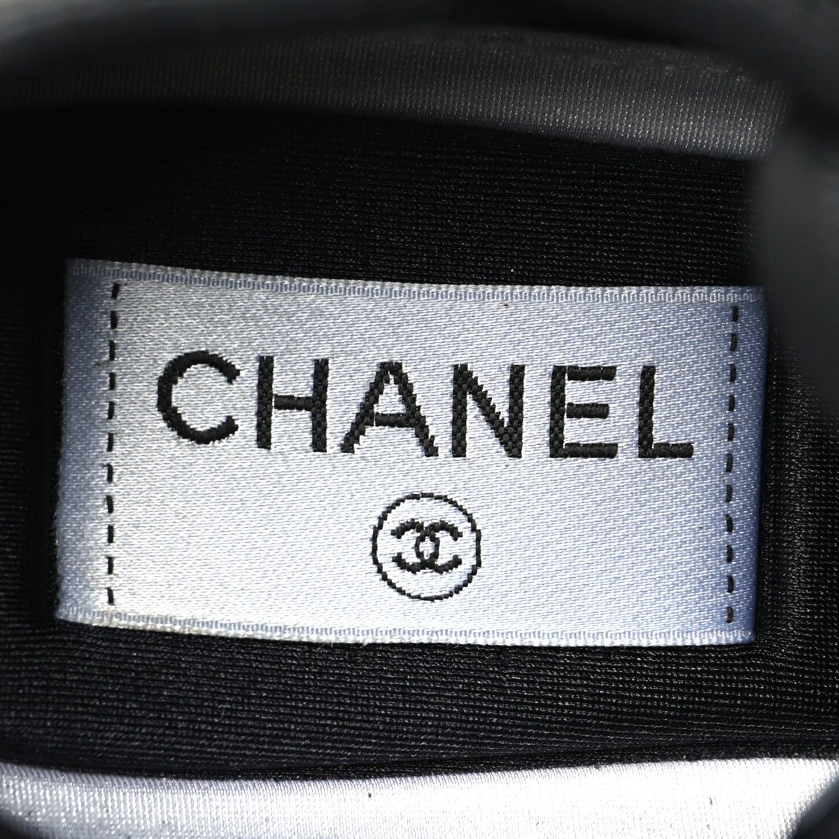 Chanel Velvet Calfskin Mixed Fibers CC Sneakers 36 Black 9 of 11