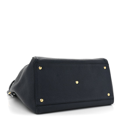 Salvatore Ferragamo Calfskin Verve Tote Navy 4 of 18